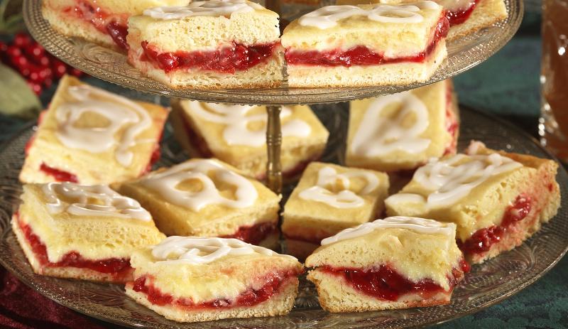 Frosted Cherry Cream Cheese Squares